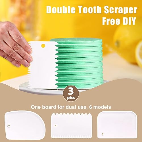 Miniatura 6 de 37 piezas de extrusora de arcilla de acero inoxidable, extrusora de pasta de azúcar, juego de herramientas de decoración de fondant con discos,