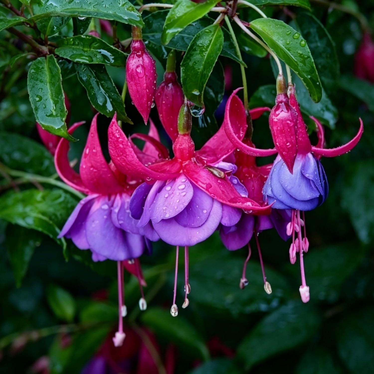 Fuchsia Seeds-Hardy Perennial， Excellent Display Indoor，Balcony，Garden