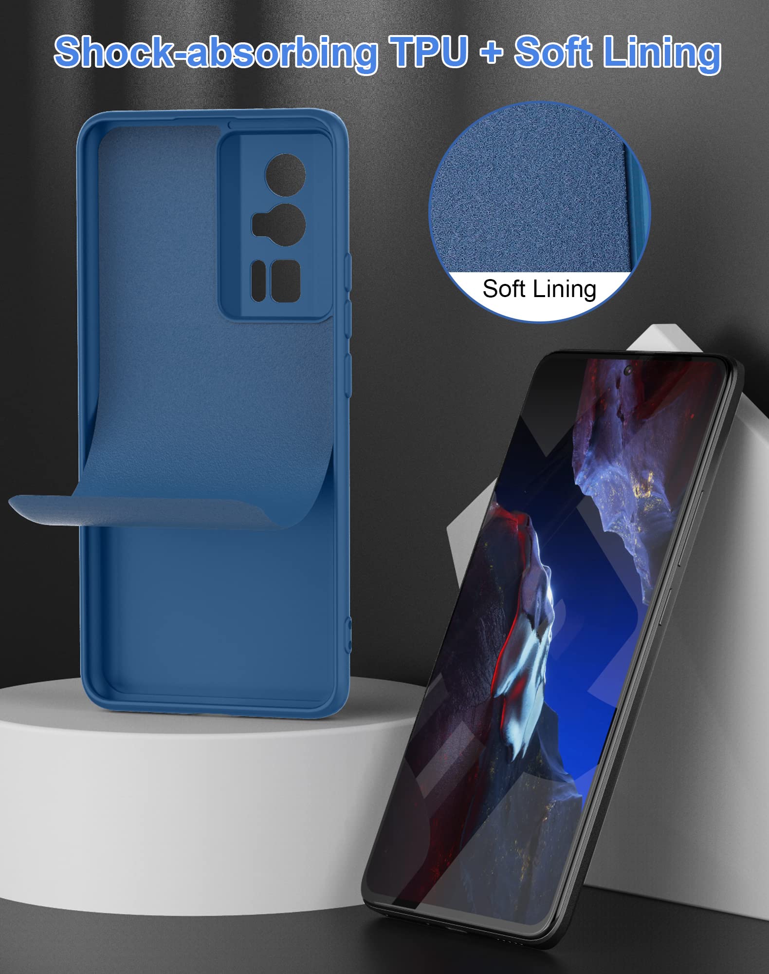 Foluu Cover Trasparente Per Xiaomi Poco F5 Pro | Custodia Morbida TPU Con Angoli Rinforzati - 3