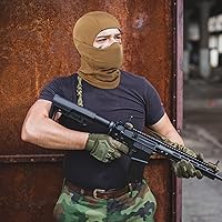 Vista 8 de AOUTACC Pasamontañas Airsoft, estilo táctico Airsoft máscara protectora de cara completa, máscara de silicona para Airsoftciclismo