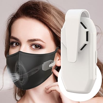 Amazon マスク ファン ミニファン マスクエアーファン扇風機 エアーマスクファン ポータブル電気マスクファン ミュートusb充電アウトドアスポーツマスクファン 小型超軽量ポータブル小型クリップオン軽量クール感冷感 白い Xztz 携帯扇風機 通販