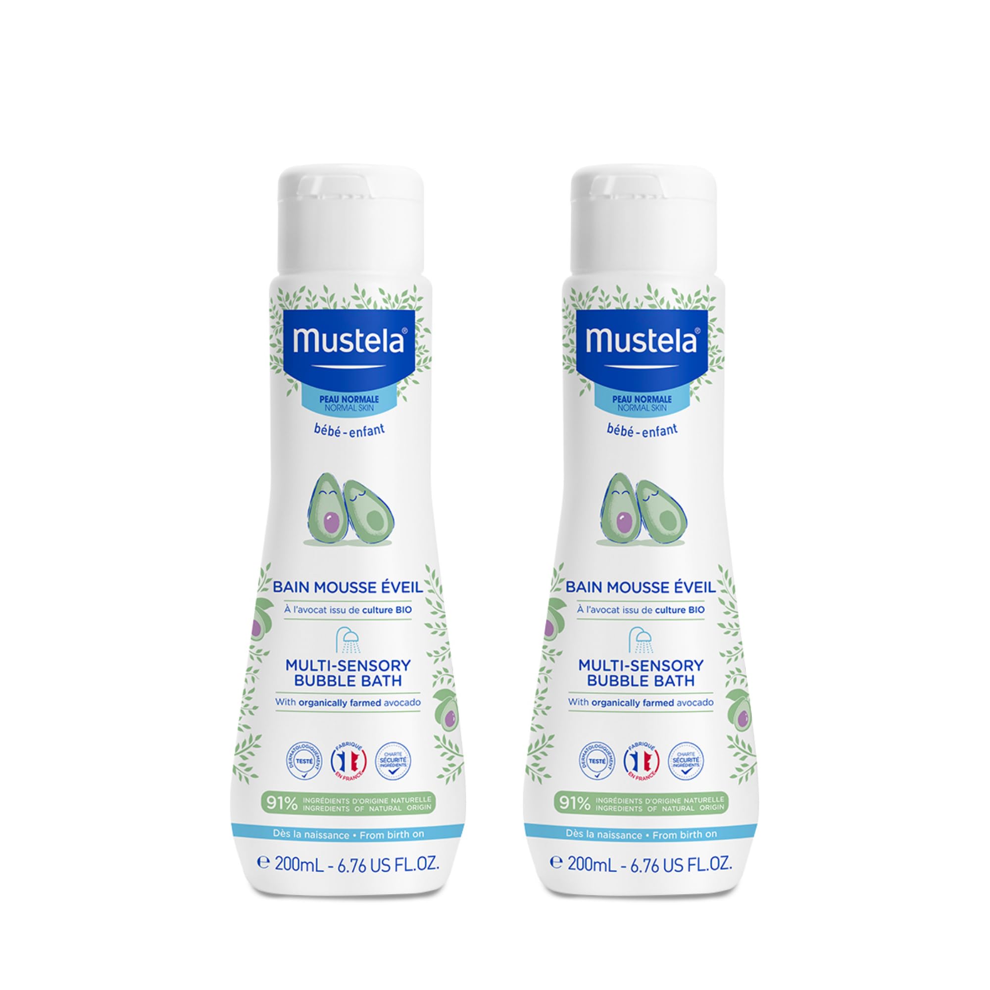 Mustela - Multi-Sensory Bubble Bath 200ml - Pack of 2