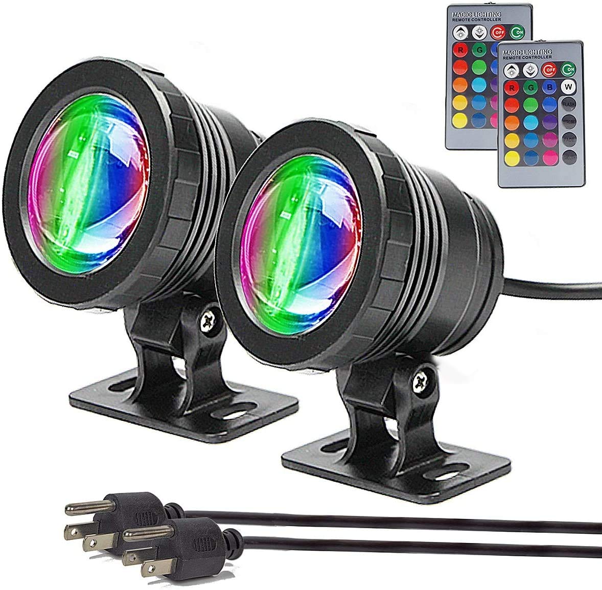 Buy GOESWELL Halloween Lights, 2 Pack Outdoor Lights,10w Halloween