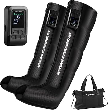 Cordless Full Leg Massager for Circulation and Pain Relief, Recovery Boots