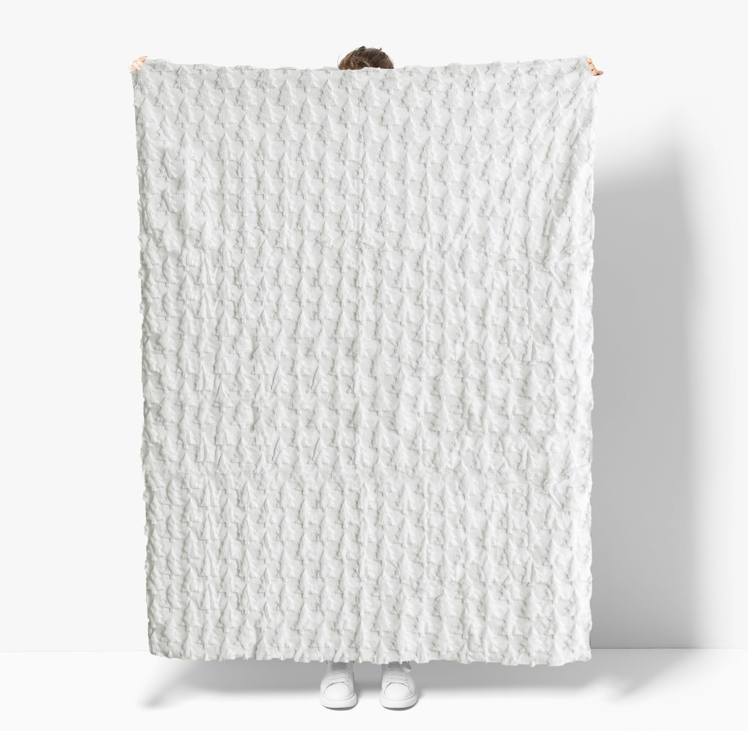 Horaldaily Christmas Blanket Throw, White Christmas Tree Soft Fuzzy Plush Faux Fur Cozy Blankets for Couch Sofa Bed Lounging, Ideal Gifts for Kids Adults Wife Self, 50x60 - Image 5