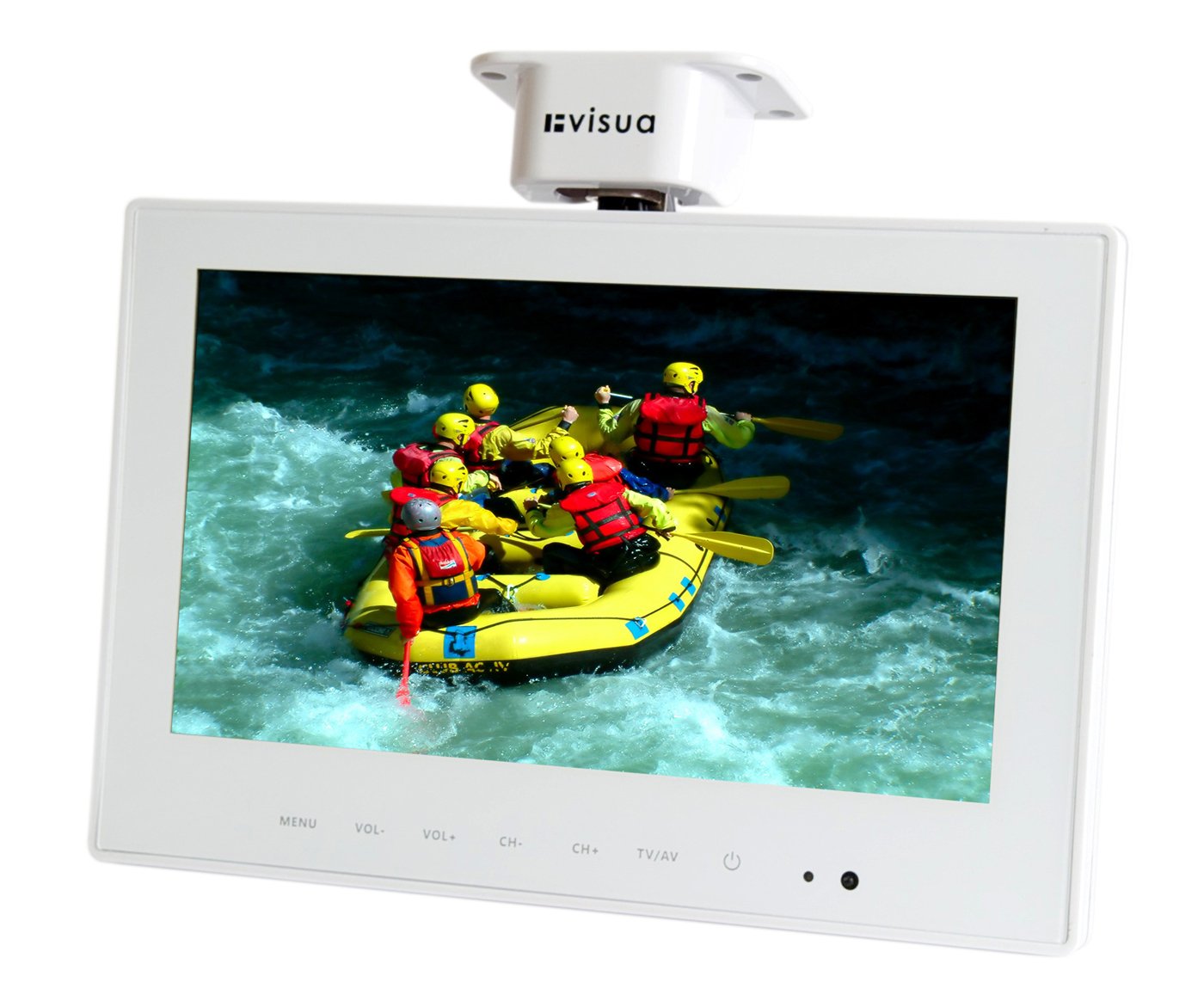 Visua VSLTV102 Under cabinet 10.2" Flip down TV Kitchen / Caravan with PVR. Lite Edition (Glossy White)