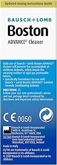 Boston Advance Cleaner, Leaves Lenses Clean, Ready for Disinfection and Conditioning, for Rigid Gas Permeable (RGP) and Hard Contact Lenses, 30 ml