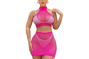Women's Sexy Fishnet Mini Dress
