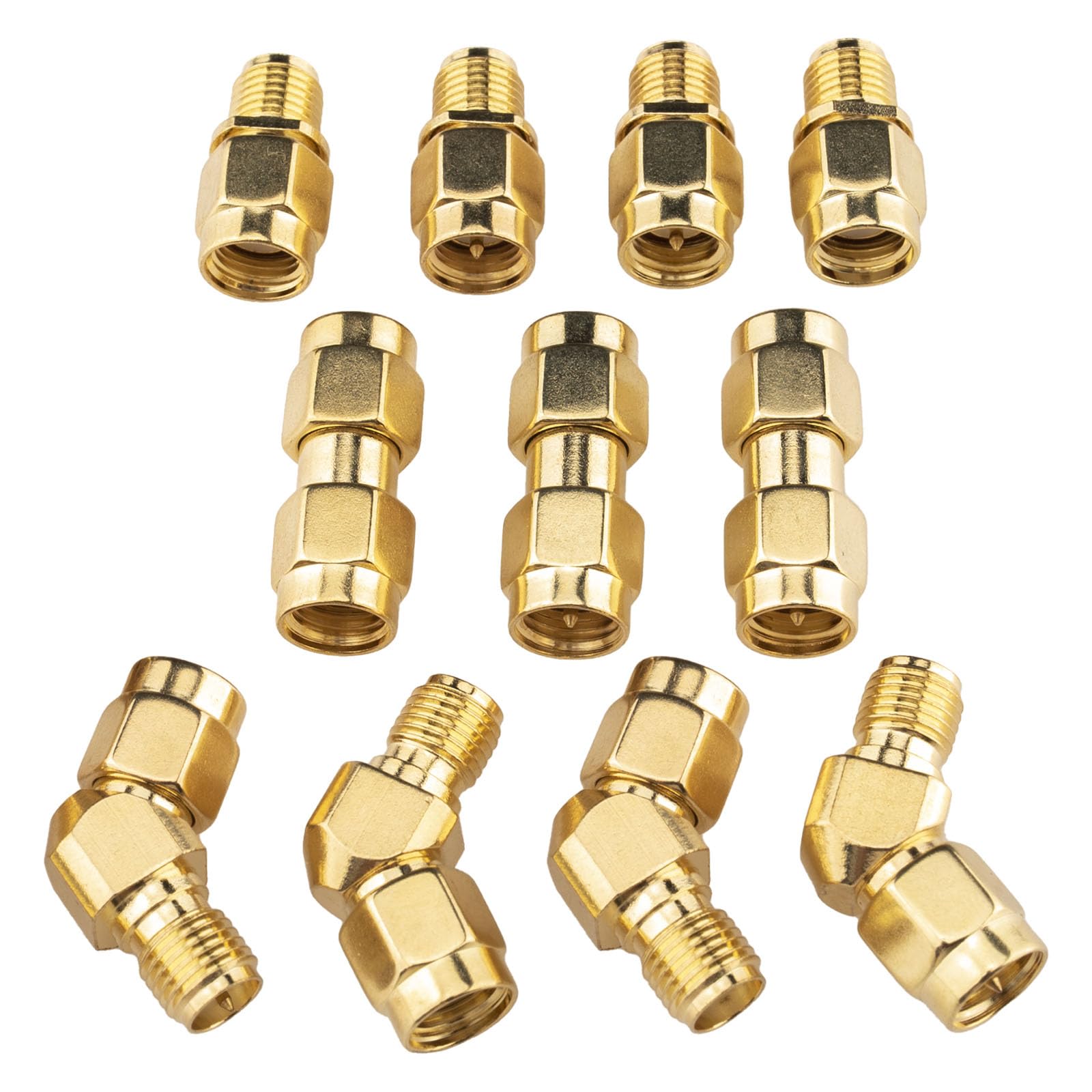 YILIANDUO SMA Antenna Adapter 30 Type Set SMA Male Female Coupler Adapter RF Coaxial Cable Connector for 2G 3G 4G LTE Antenna Router Ham Radio DAB WLAN WiFi Wireless Networks - Image 4