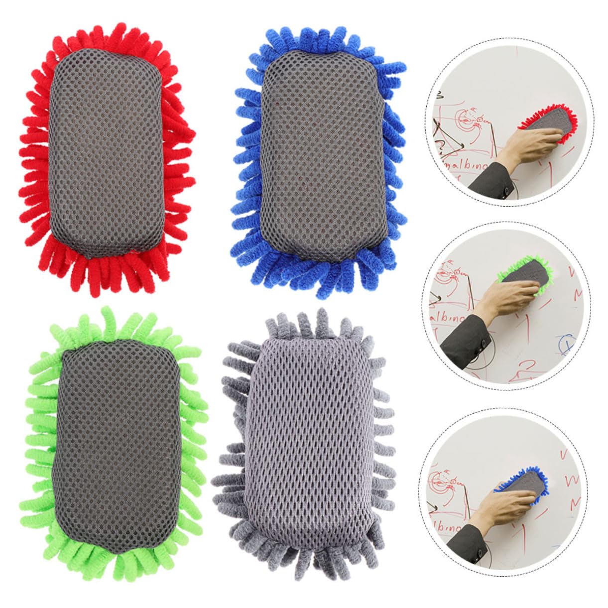Operitacx 20stücke Chenille Whiteboard Radierer Tragbare Tafelwischer Für Büro Und Schule Geeignet Für Magnettafel Glasboard Und Whiteboard Staubreduzierend Und Anwendung