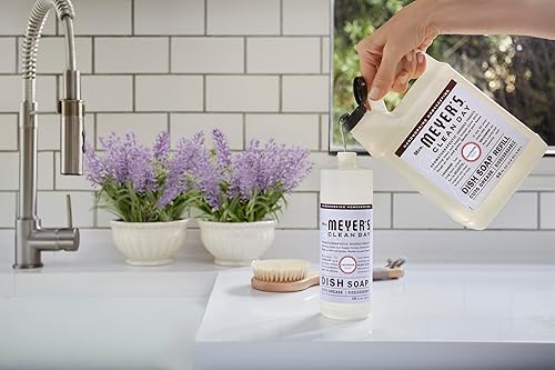 Miniatura 5 de Mrs. Meyer's - Recambio de jabón líquido para platos, fórmula biodegradable, lavanda, 48 onzas líquidas