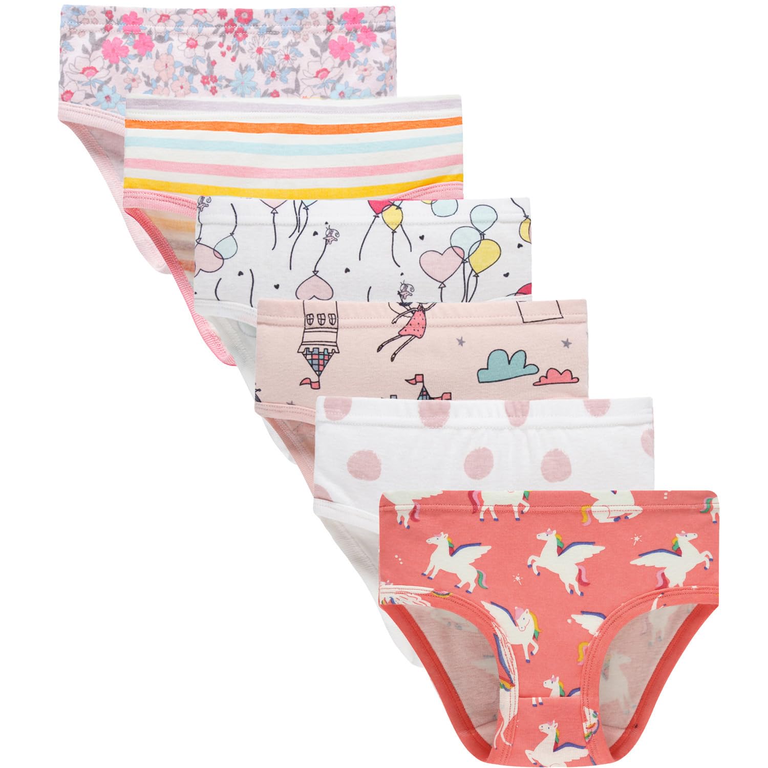 Little Girls Soft Underwear Toddler Kids Breathable Comfort Panties