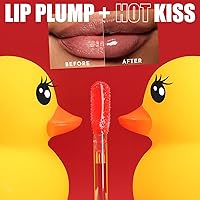 Vista 2 de Duck Lip Plumper Glow - Aceite hidratante para labios con grasa y brillo para labios que hacen que los labios sean más llenos (01)