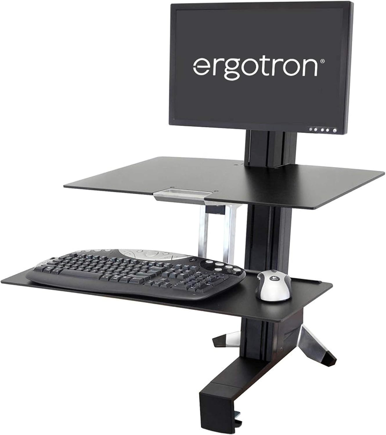 Amazon ERGOTRON WorkFitSシングルディスプレイLDワークトップ付き 33350200 ERGOTRON