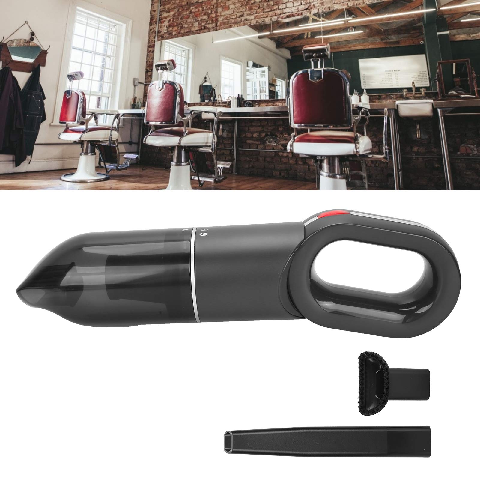 Aspirador de cabello roto Limpiador de cabello multifuncional inalámbrico de mano para uso en salones Diseño liviano y compacto Limpieza profunda para barberías Hogares Autos ABS