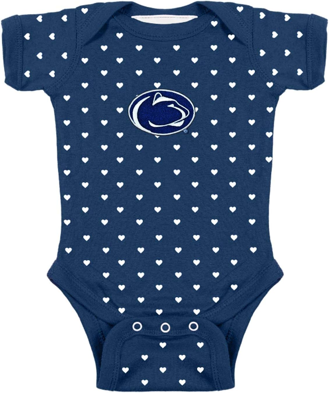 Two Feet Ahead Hearts Baby Bodysuit Creeper Baby Girl Clothes Newborn Infants Sizes 0-3M 6M 12M