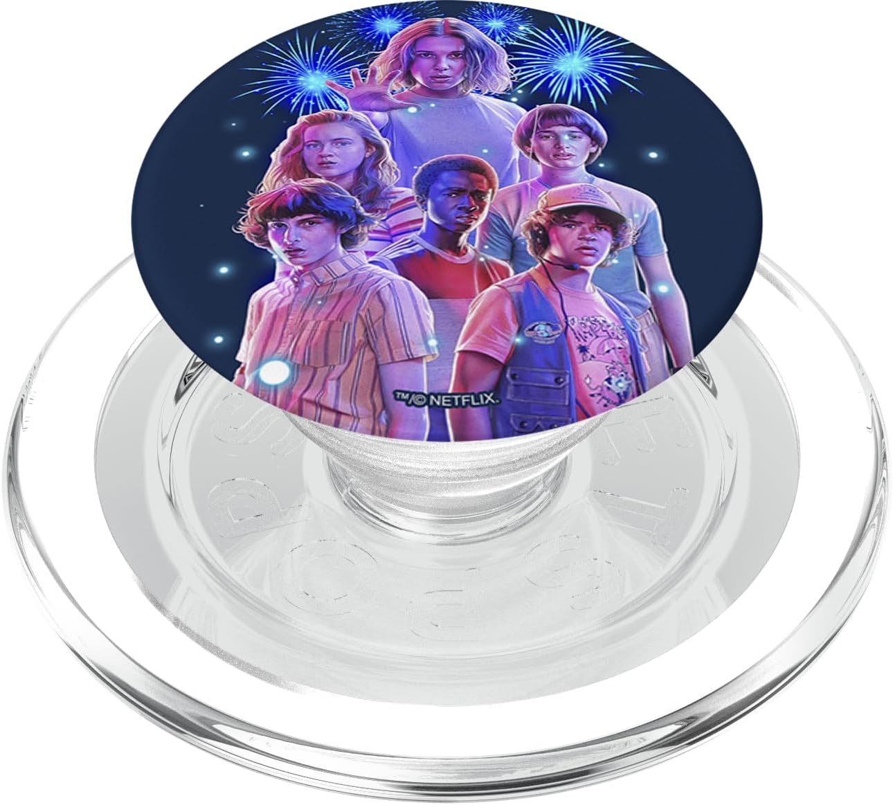 Stranger Things Group Shot Fireworks PopSockets PopGrip for MagSafe