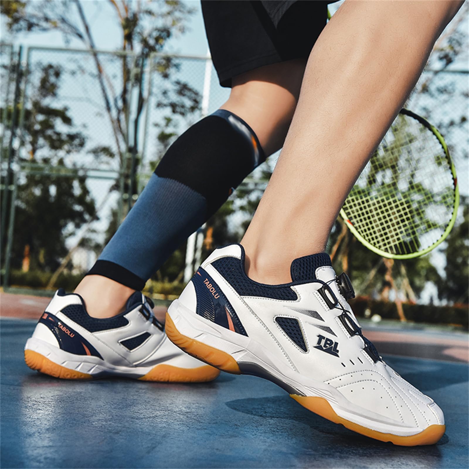 Męskie buty do badmintona Profesjonalne tenisówki Lekkie antypoślizgowe do treningu na kortach halowych Pickleball