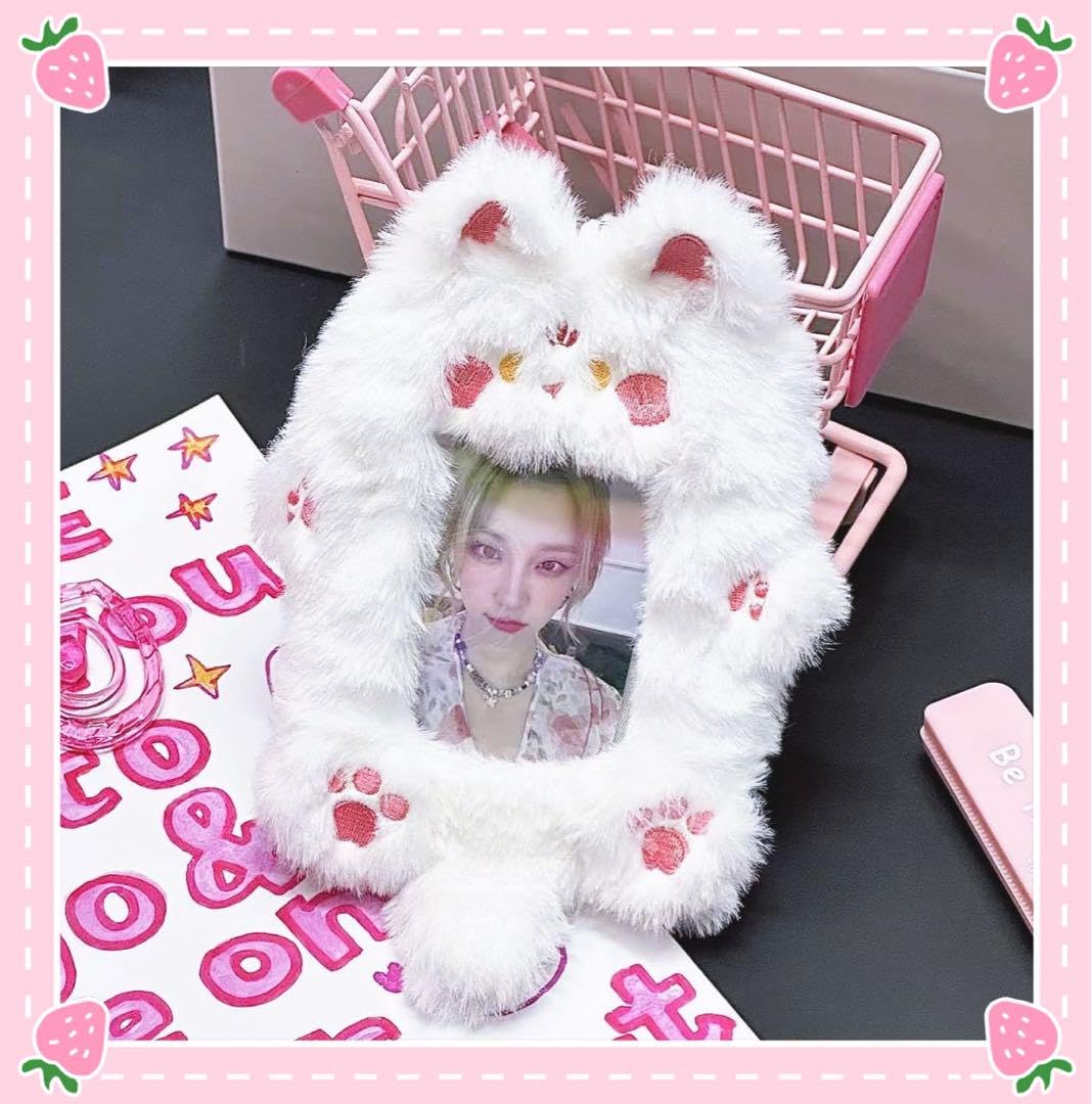 Amazon.co.jp: ふわふわ ぬいぐるみトレカケース パスケース カード