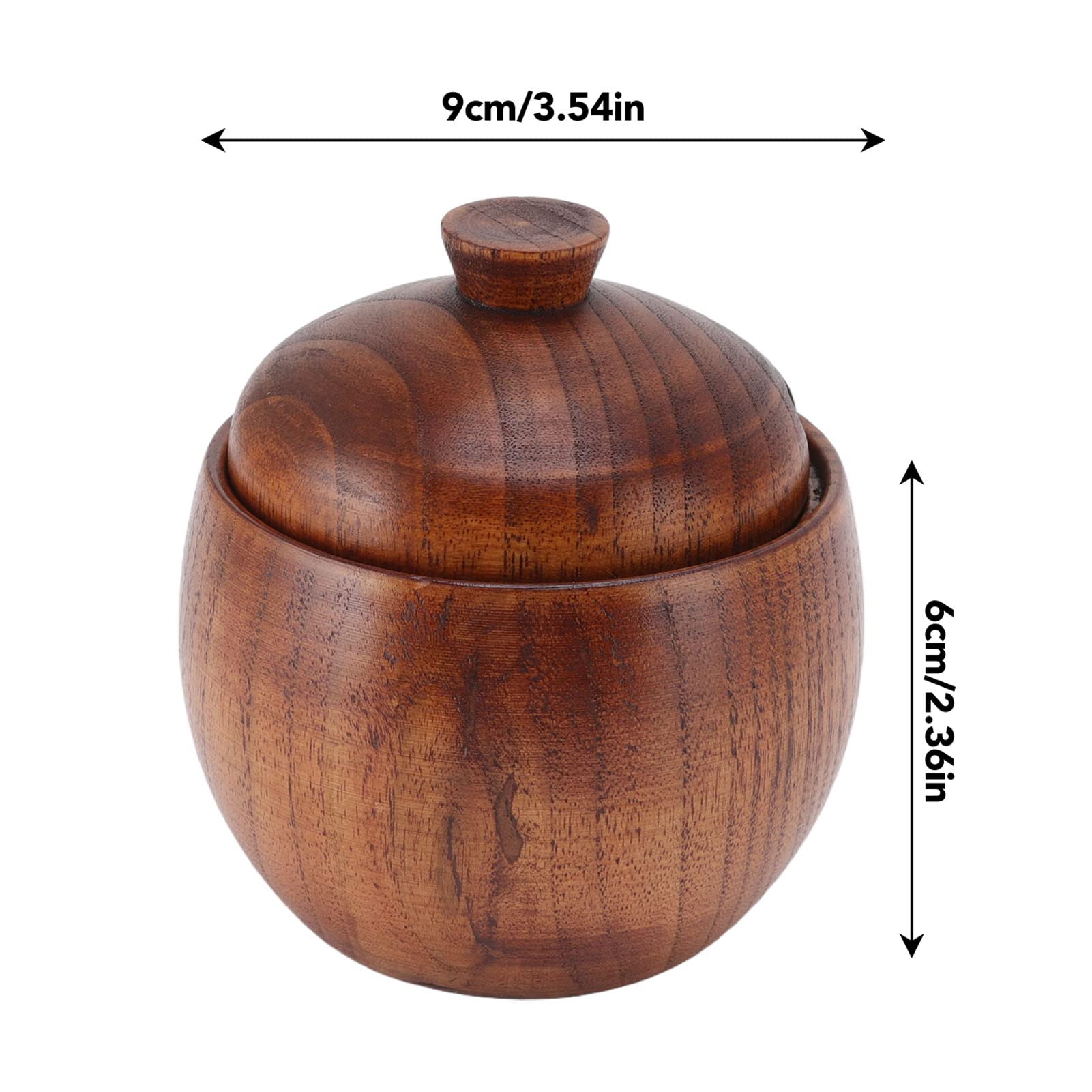 Sucrier En Bois Avec Cuillère - Pot à Épices Et Sel Hermétique Pour Cuisine