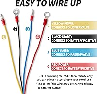 Vista 3 de ZCONIEY Interruptor de control remoto de remolque de descarga de 4 cables para bombas hidráulicas de doble efecto de 12 V DC Camión Remolque volquete
