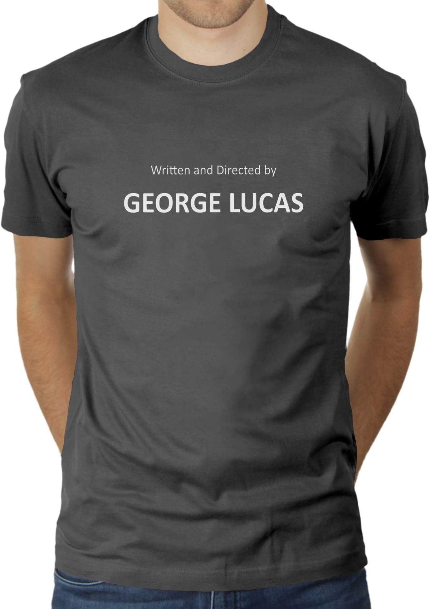 LikoliWritten and Directed by Gerge Lucas - Men's T-Shirt by KaterLikoli