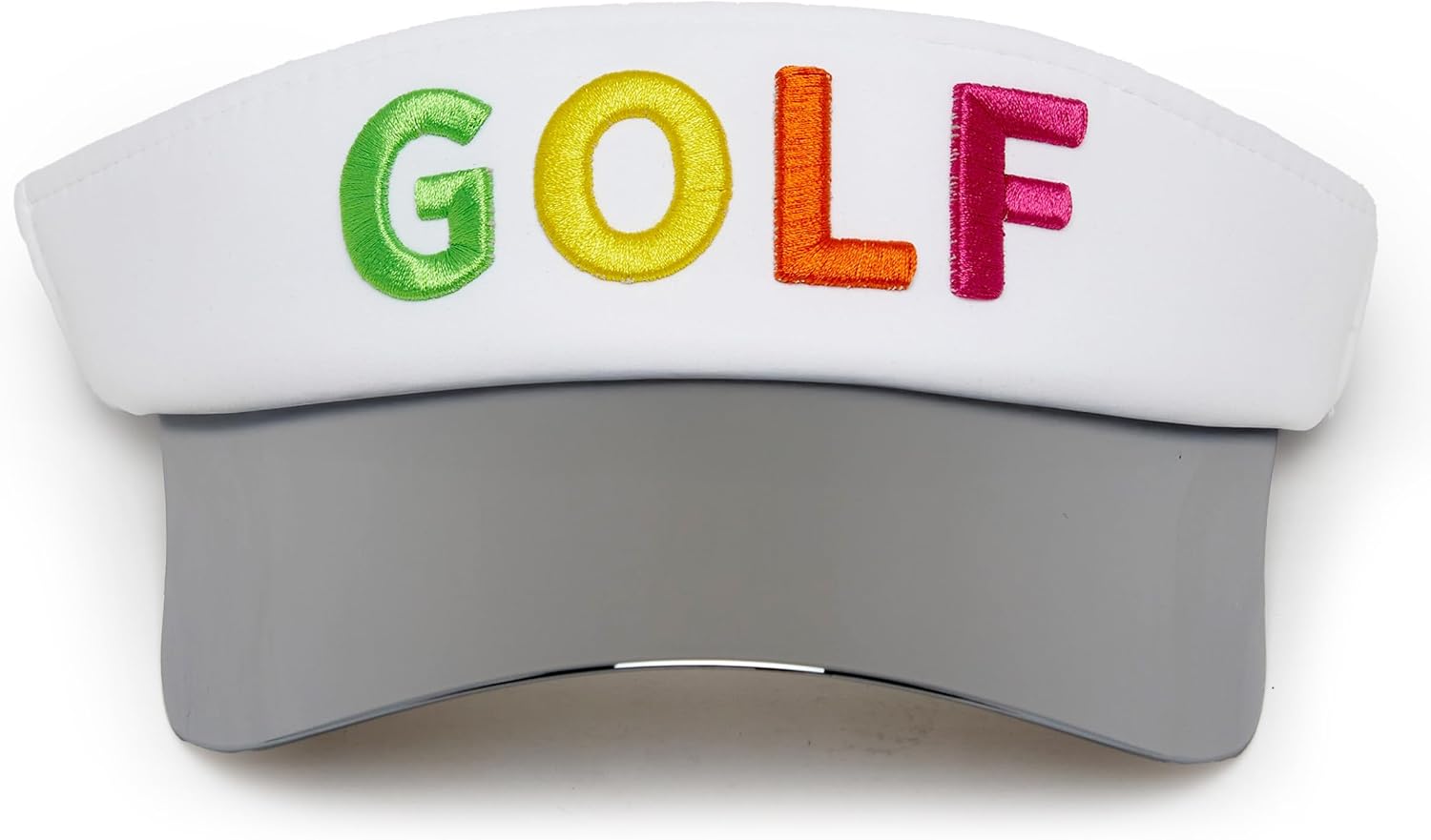 Funky Junque Women's UV 50 Adjustable Sun Visor - Golf Tennis Pickleball - Sports Themes Solid Colors Easter Pastels