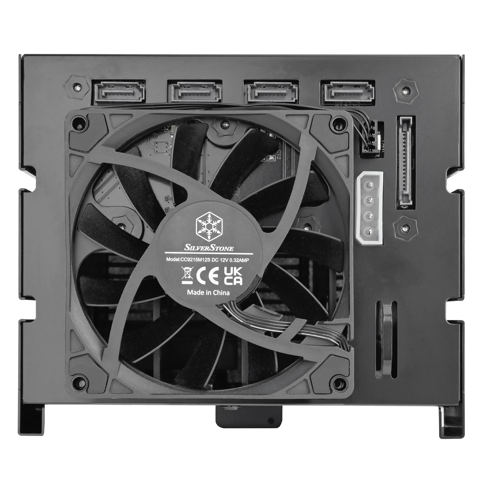 SilverStone Technology SST-FS304B-V, tre alloggiamenti per dispositivi da 5,25" su quattro SAS da 3,5" 12G/SATA da 6 Gbps con supporto per Slim ODD da 9,5 mm