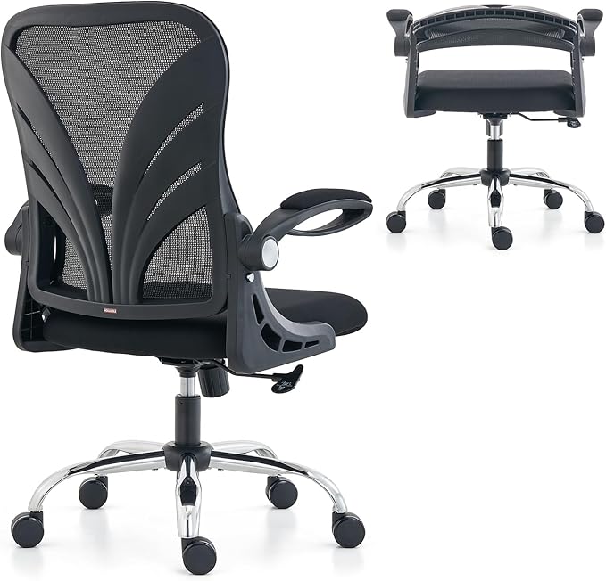 HOLLUDLE Ergonomic Office Chair with Foldable Backrest