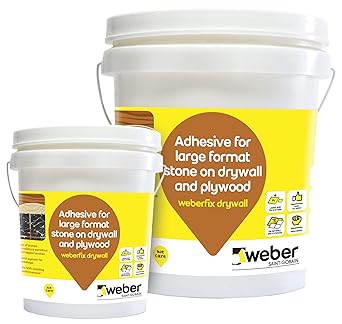 Weberfix Drywall 5 kg | Epoxy adhesive for tiles and stones | Fixing tile-on-tile, large stones, stone-on-plywood applications