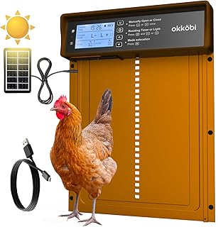 Okkobi Solar Powered Automatic Chicken Coop Door 1