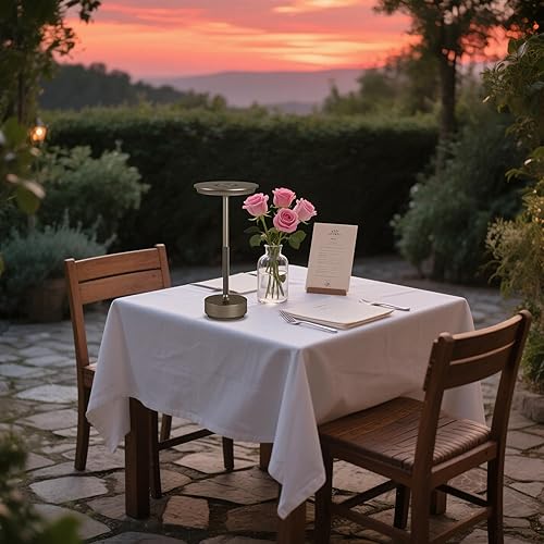 Miniatura 3 de Paquete de 2 lámparas de mesa inalámbricas recargables, luz LED portátil de 5000 mAh, lámpara de mesa de 3 colores con atenuación continua