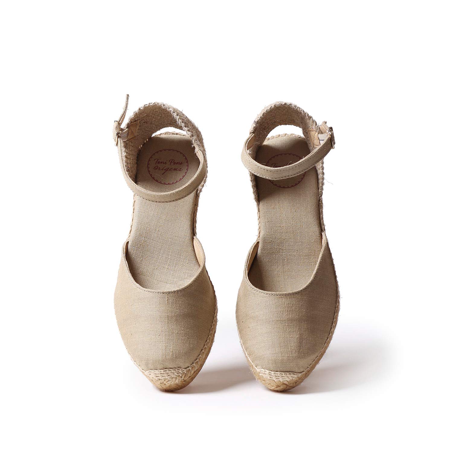 Toni Pons Romina - Espadrillas vegane con Zeppa da Donna realizzate in Tessuto di Cotone.