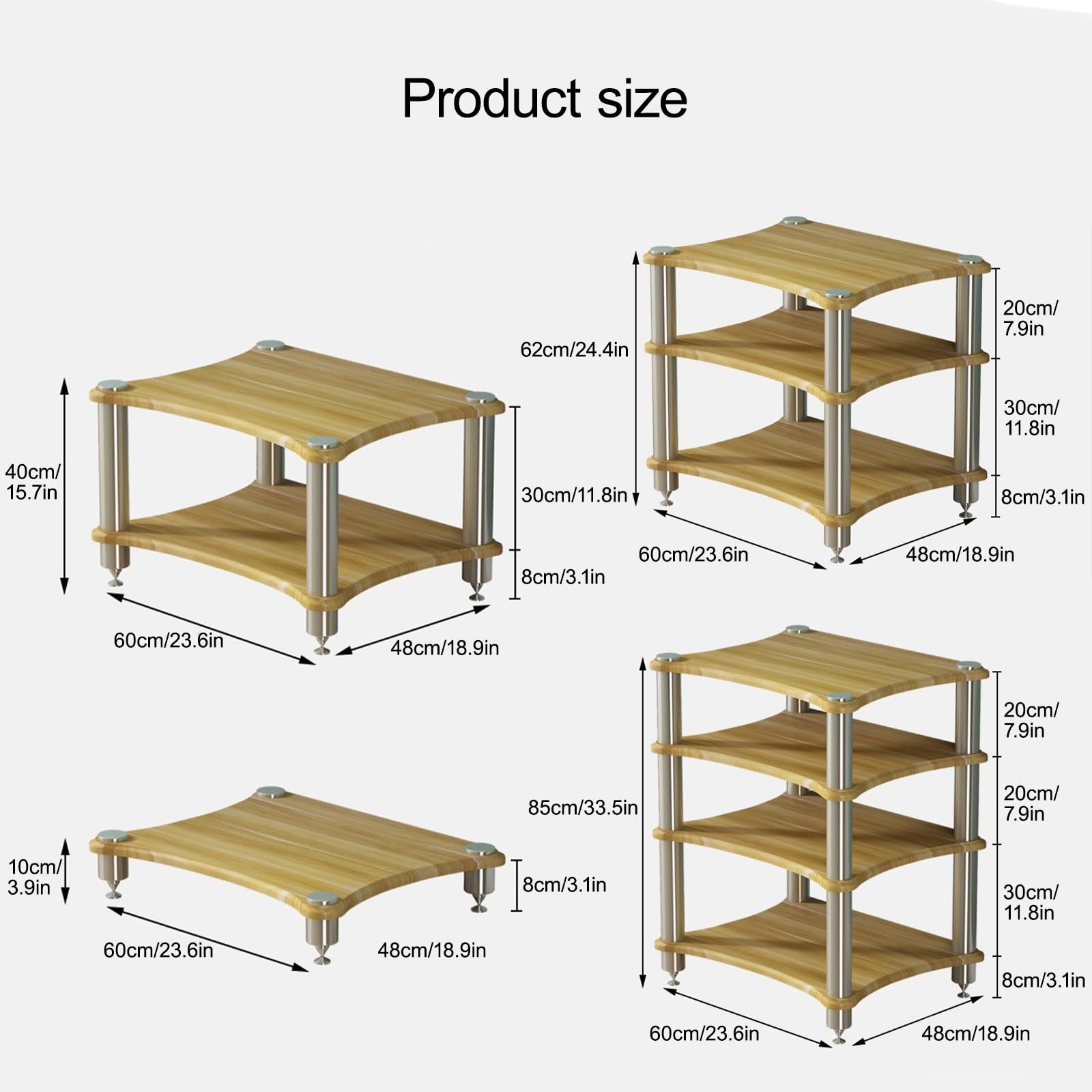 Czarny 62 cm szafka rozrywkowa wielofunkcyjny stojak audio-wideo do gier spotkań i salonu stylowy wzmacniacz rozwiązanie do przechowywania oszczędzający miejsce design