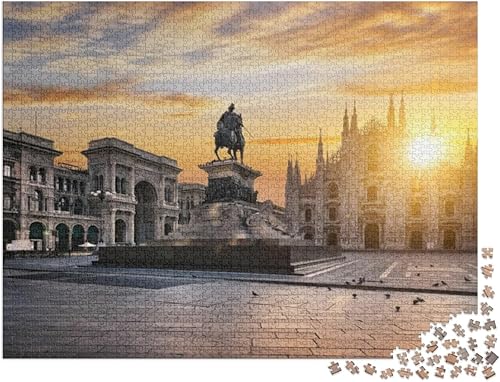 Miniatura 2 de Duomo at Sunrise, Milán, Europa... Rompecabezas con 2000 piezas