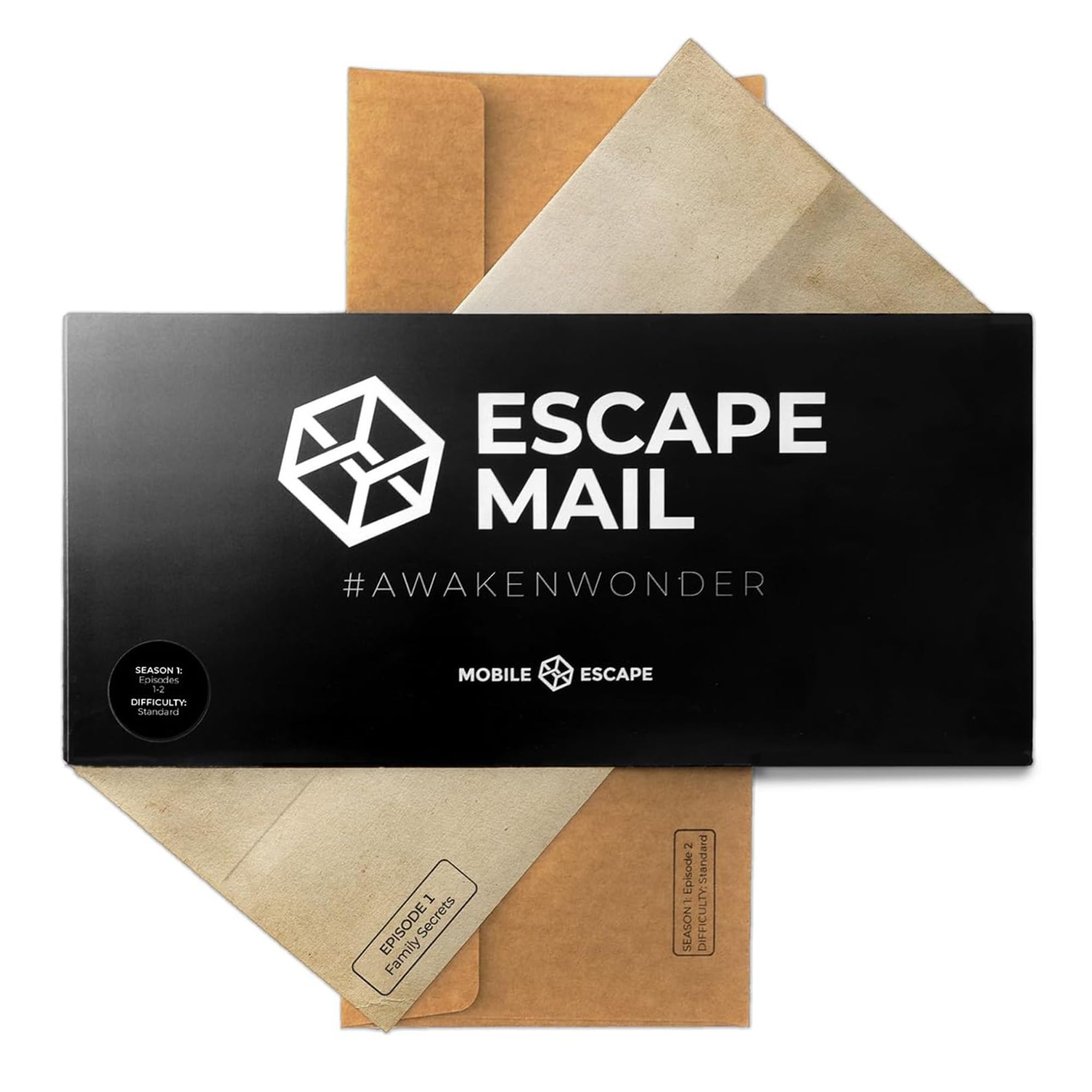 Escape Mail - Escape Room Game | Ages 10+, 1-4 Players, Mail Game, DIY Escape Room | Fun Adults & Kids Mystery Game - Standard - Episodes 1 & 2 [2nd Edition]