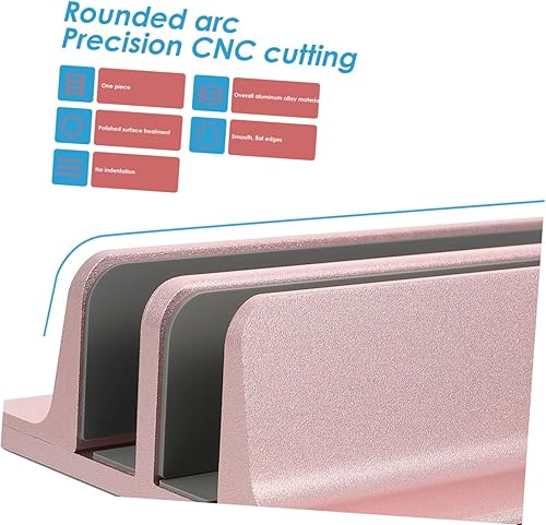 Miniatura 3 de VANZACK Vertical Laptop Stand with Double Slots Desktop Holder for Office and Home Stable Weighted Base Fits Various Laptops Tablets and Phones