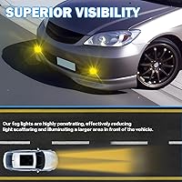 Vista 2 de Luces antiniebla de conducción compatibles con Honda Civic 2/4DR 2004-2005, 1 par de lámparas antiniebla de parachoques con bombilla halógena