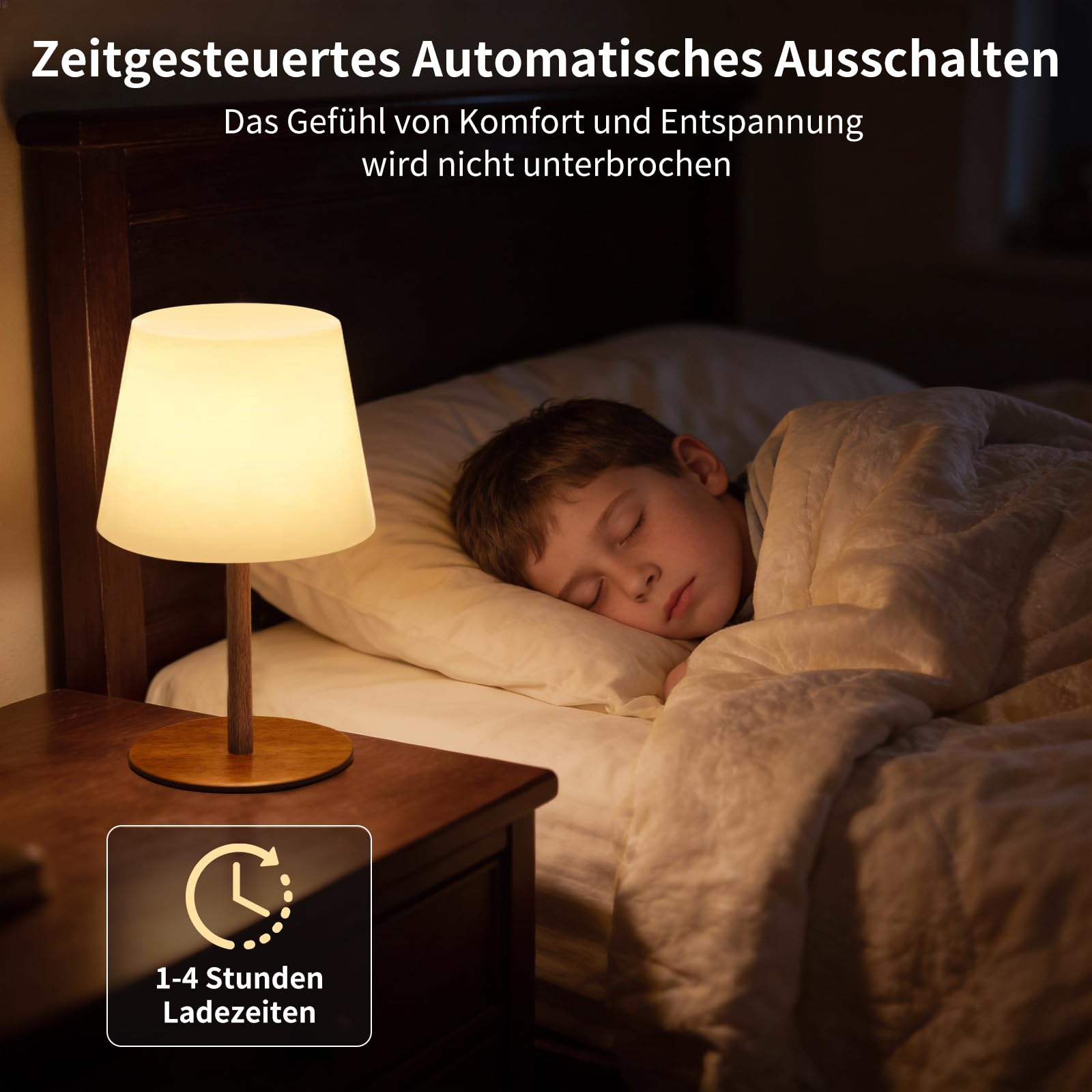 2er Set kabellose Tischlampe mit Fernbedienung, IP64 spritzwassergeschützt, Weißlicht bis 130 lm + RGB, 4000mAh Akku, 2 Höhen 27/41cm, stufenlos dimmbar, Timer, für innen & außen
