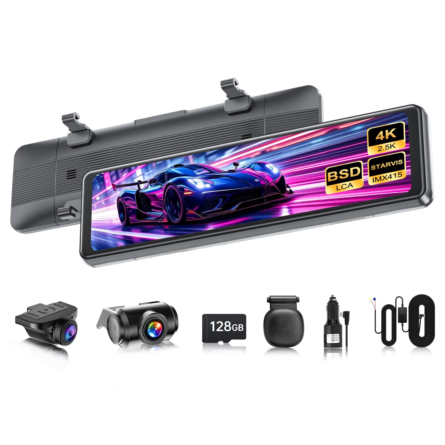 【最新型】Vanbarドライブレコーダー【4k】 Amazon.co.jp: VANBAR ドライブレコーダー ミラー型 前後カメラ (11