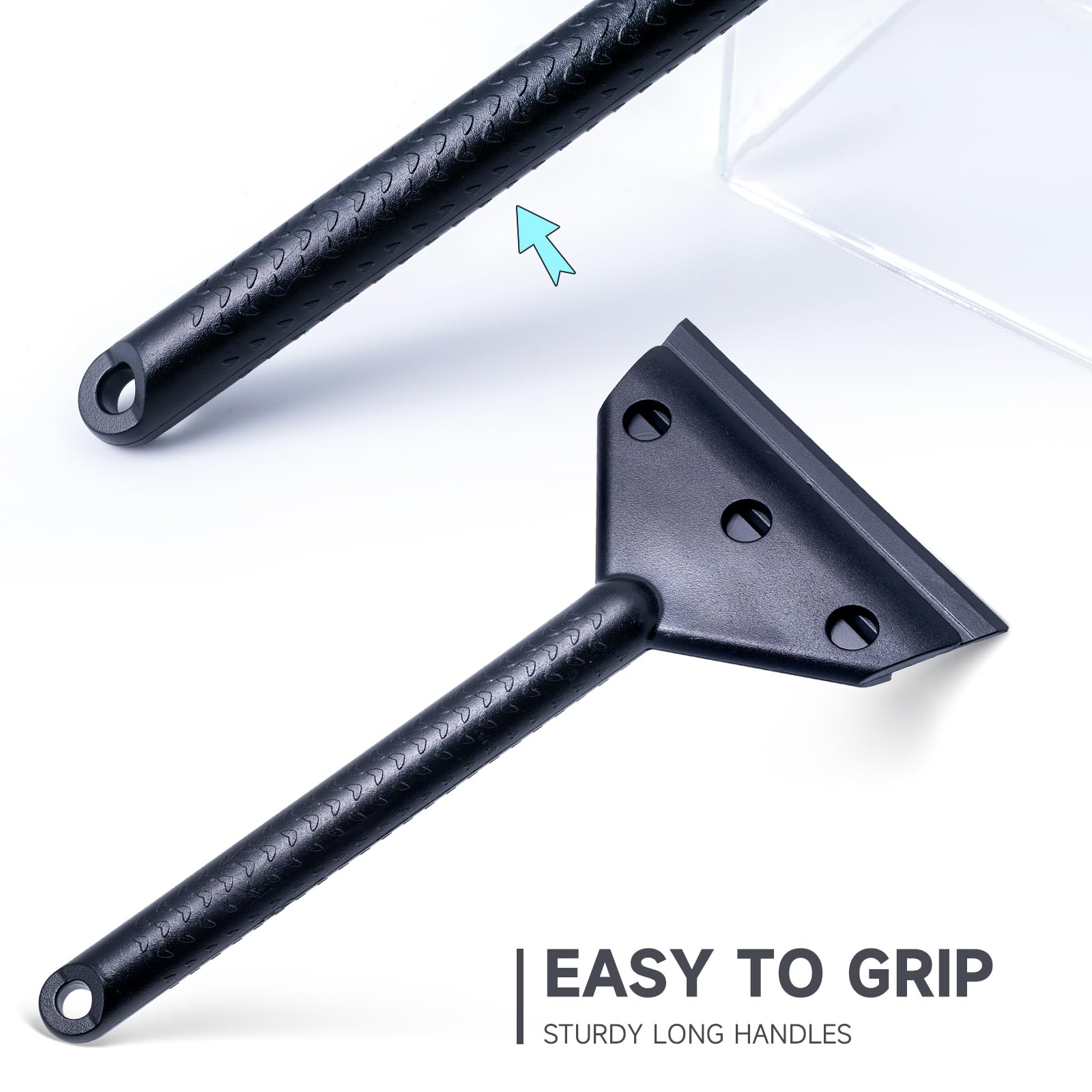 Snapklik.com : FOSHIO Long Handle Plastic Razor Blade Scraper - 10PCS ...
