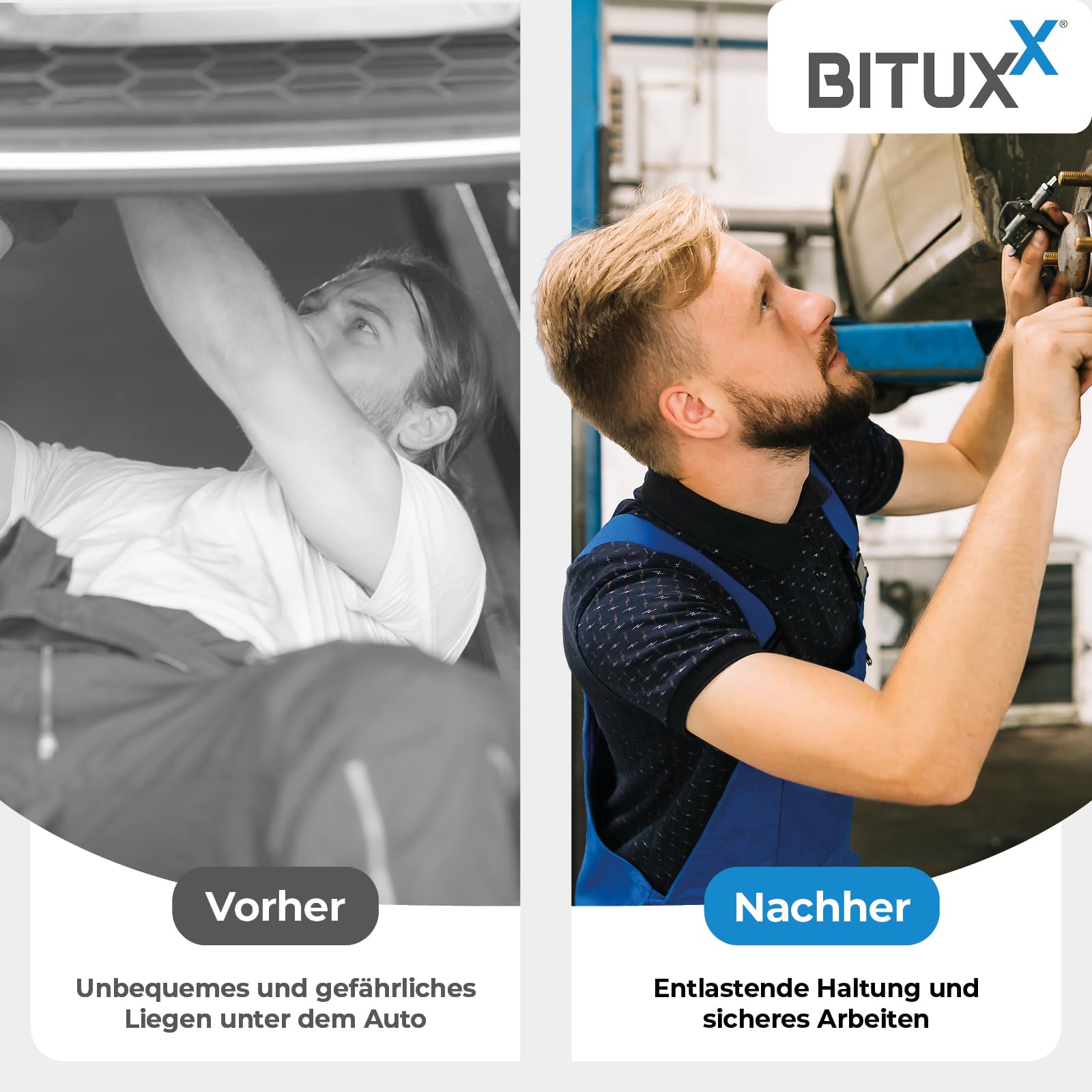 BITUXX Kipphebebühne 3T Mobile Werkstatt Hebebühne Wagenheber Kurzhub PKW Lift bis 3000 kg