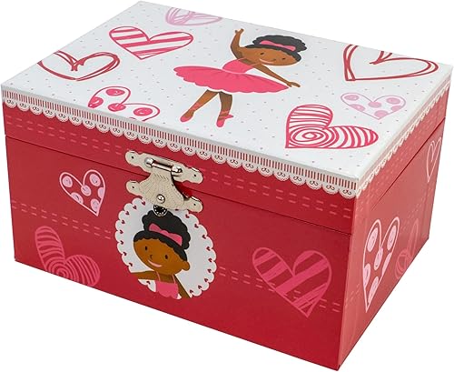 Miniatura 4 de The San Francisco Music Box Company Caja de música de bailarina con corazones