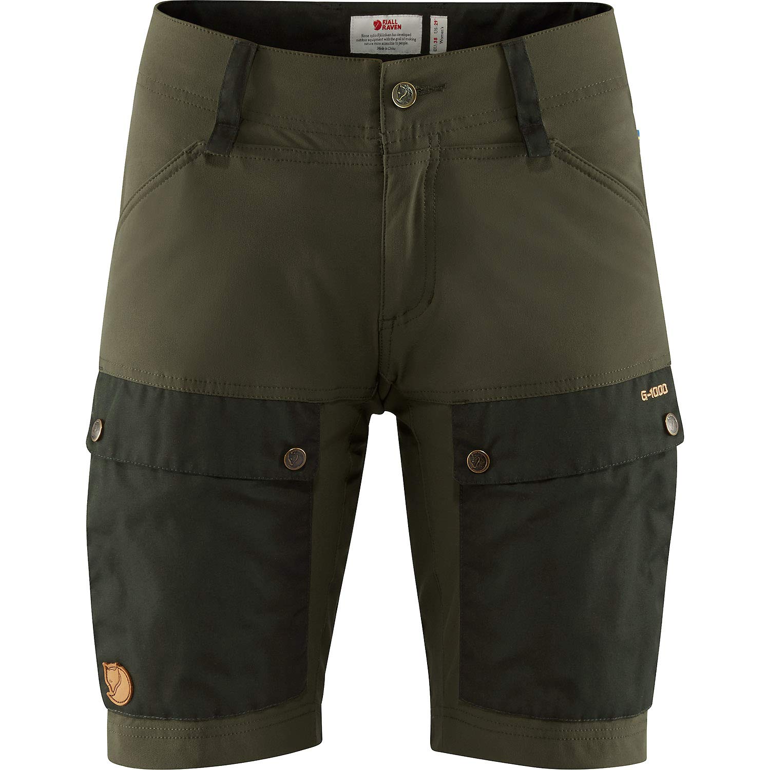FJALLRAVEN F89853-662-625 Keb Shorts W Deep Forest-Laurel Green 38