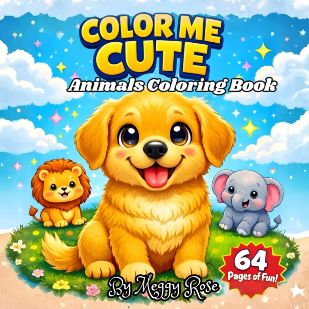 Color Me Cute: Animals Coloring Book