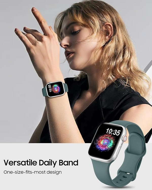 TreasureMax Silicone Sport Band Compatible with Apple Watch Bands Women Men by TreasureMax - Used condition - Image 5