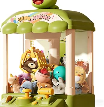Large Claw Machine for Kids, Candy Grabber Catching Machine, Vending Machines Game Toys with Music and Plush Toy, for Kids Girls Boys Ages 3+