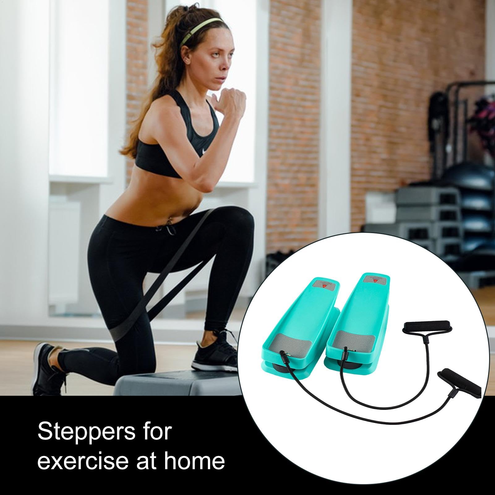Stepper per l'esercizio a casa, passo antiscivolo per esercizi sotto la scrivania, step per fitness, step per allenamento completo del corpo, passo per allenamento a casa, passo compatto per esercizi