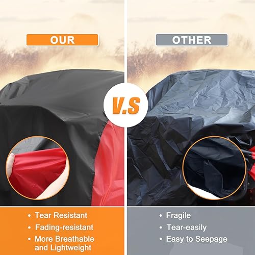 Miniatura 4 de X AUTOHAUX Cubierta impermeable para cuatrimoto, ajuste universal para la mayoría de 110CC-250CC ATV Quad Cover 78.74 pulgadas de largo x 37.4