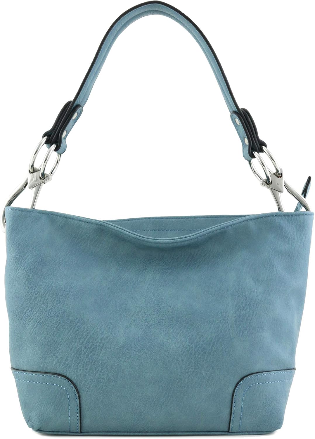 Hobo Shoulder Bag with Snap Hook Hardware Small